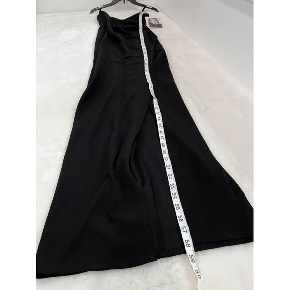 NWTD NSR Size M Polka Dot Print Sleeveless Ruffle Maxi Dress Navy Rust - Picture 8 of 15